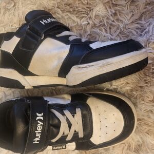Hurley Black and White High-Top Sneakers